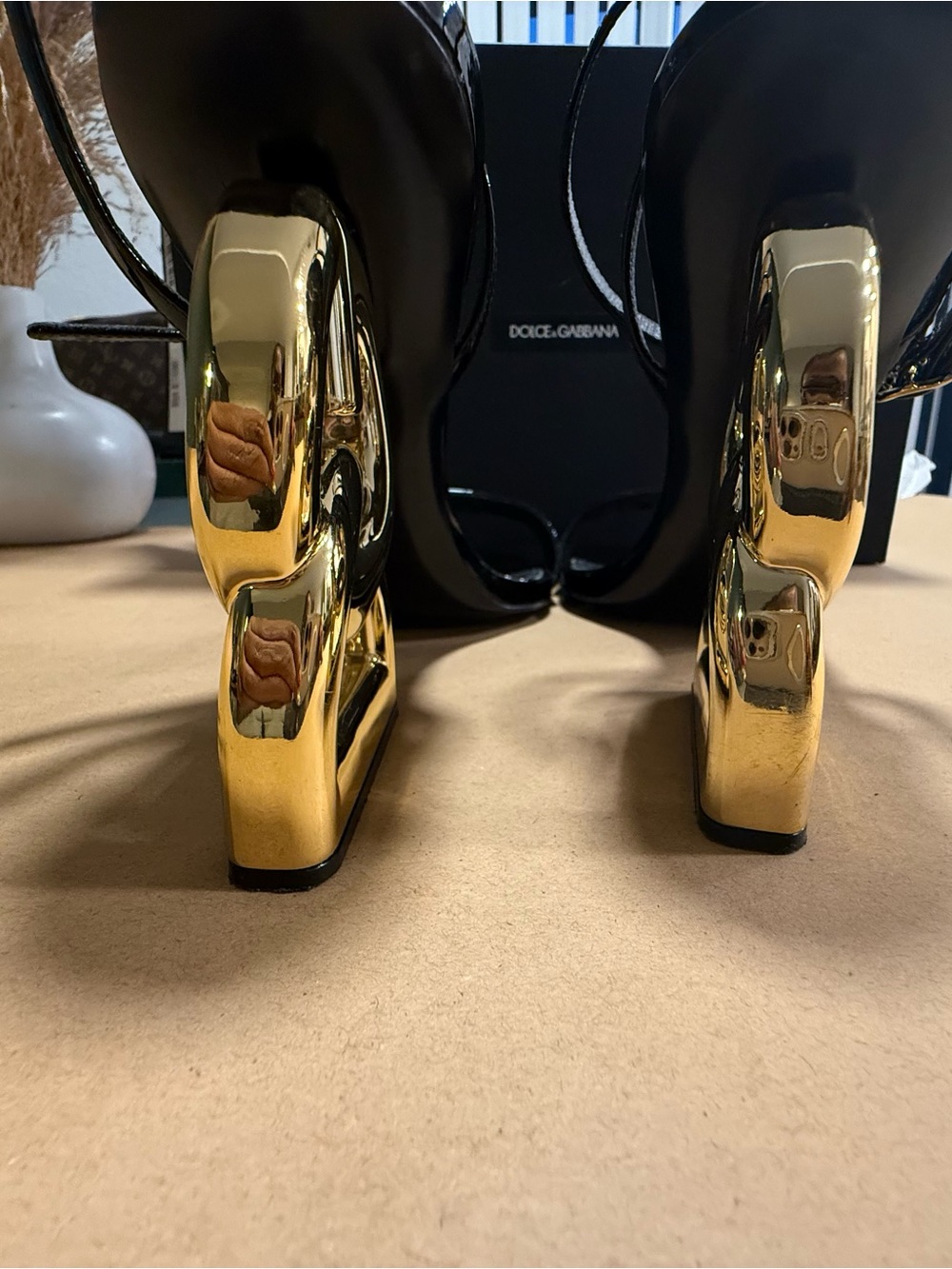 AUTHENTIC: Dolce & Gabbana Logo Heels - Picture 4 of 7